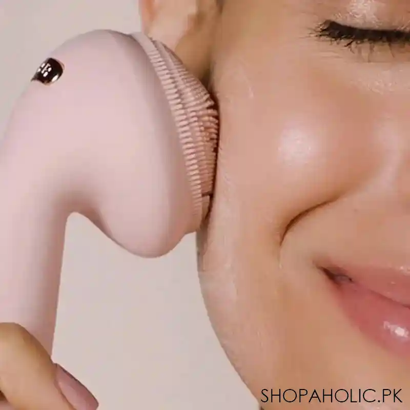 electric silicone facial brush massager image3