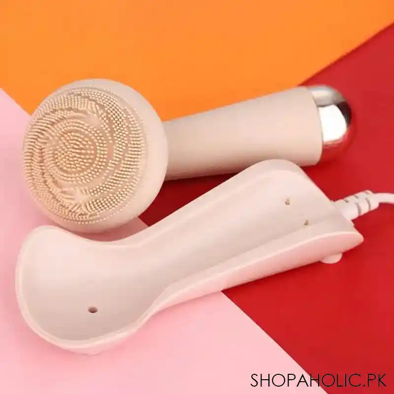 electric silicone facial brush massager image4