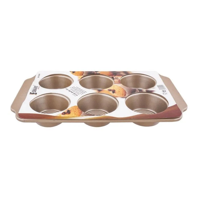 elegant bakeware 6 cup muffin pan, eb5204 main image