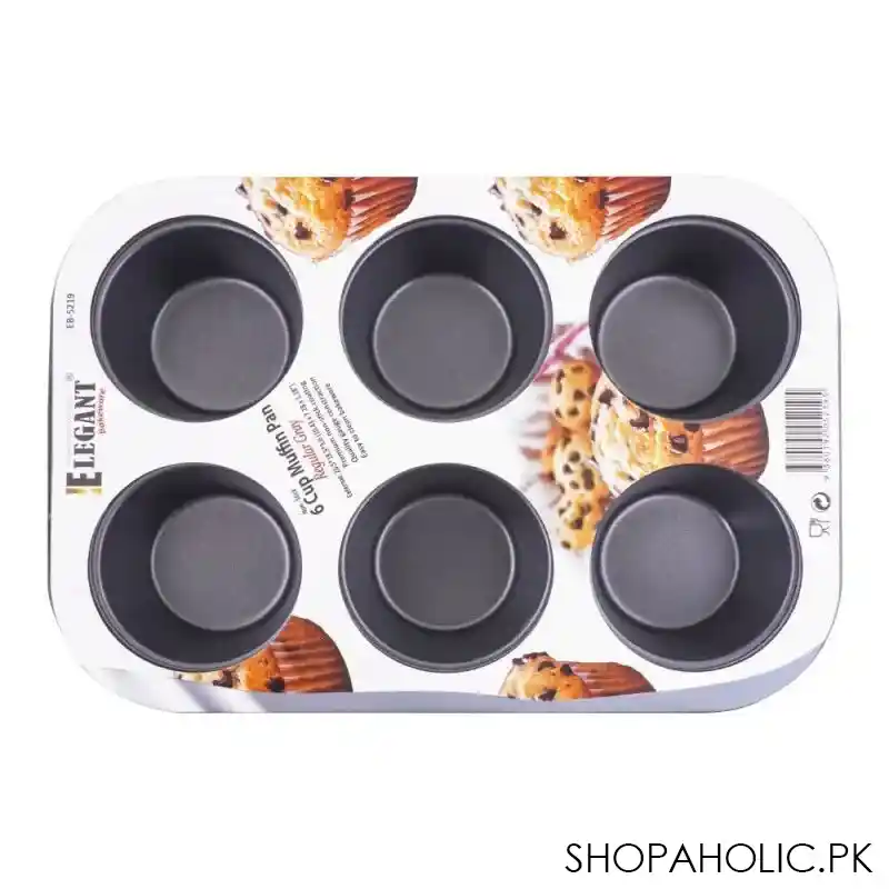 elegant bakeware 6 cup muffin pan, eb5219 image2