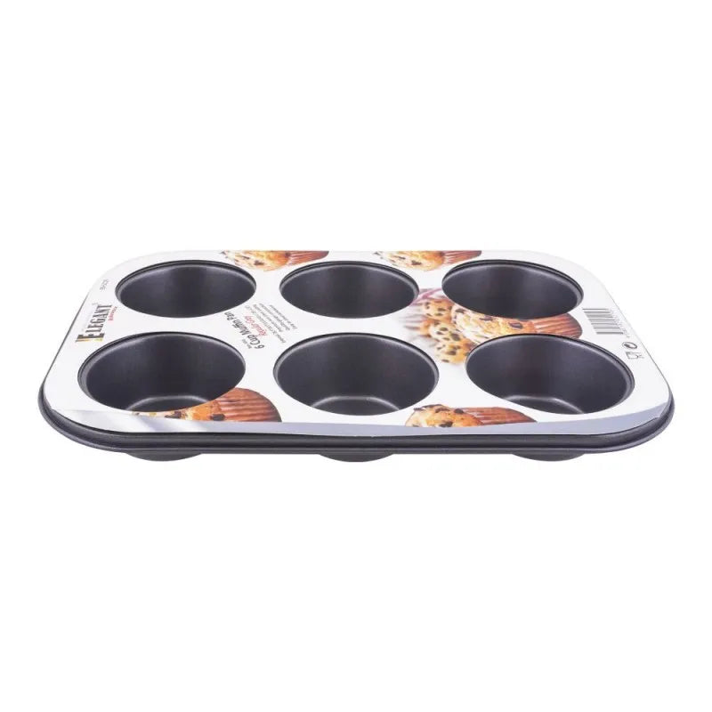 elegant bakeware 6 cup muffin pan, eb5219 main image