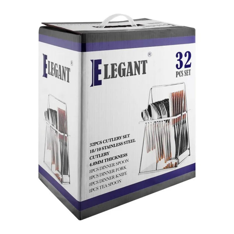 elegant cutlery set, 32 pack, el32 26ss image2