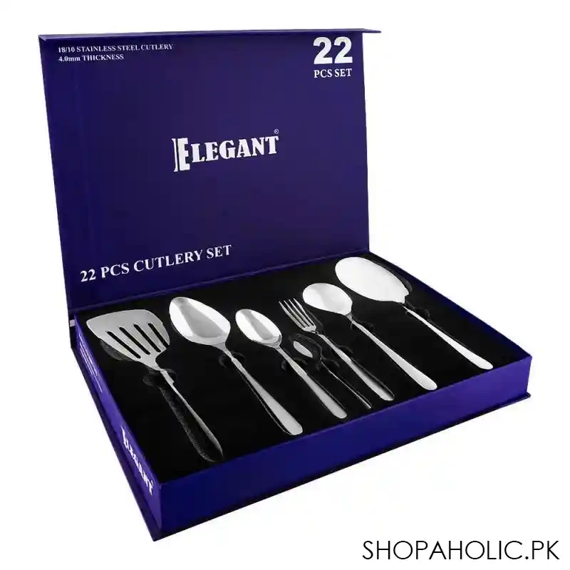 elegant lining cutlery set, 22 pack, ecs0027mt main image