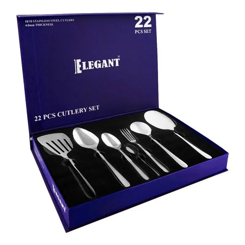 elegant lining cutlery set, 22 pack, ecs0027mt main image