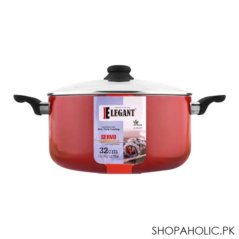 elegant non stick servo casserole, 32cm, ek678332 main image