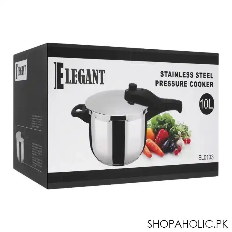 elegant pressure cooker, 8 liters, stainless steel, el 0134 main image