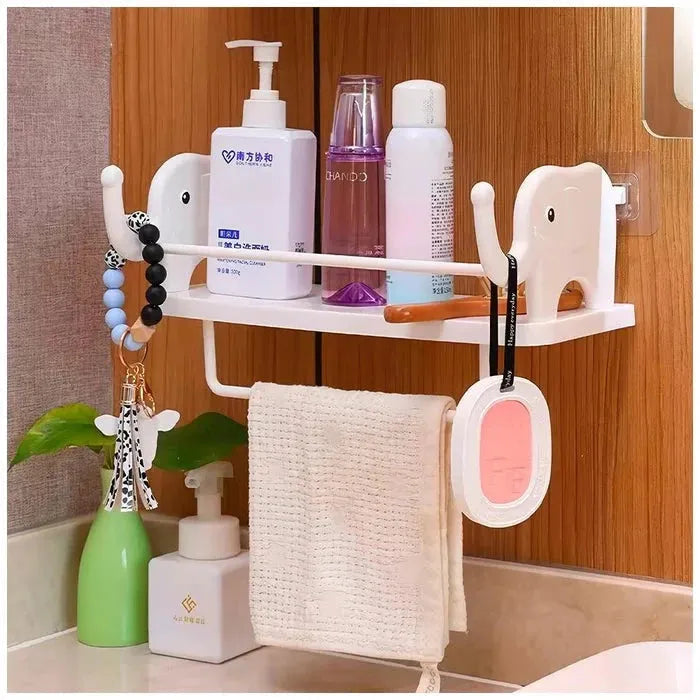 elephant rack with towel holder main image