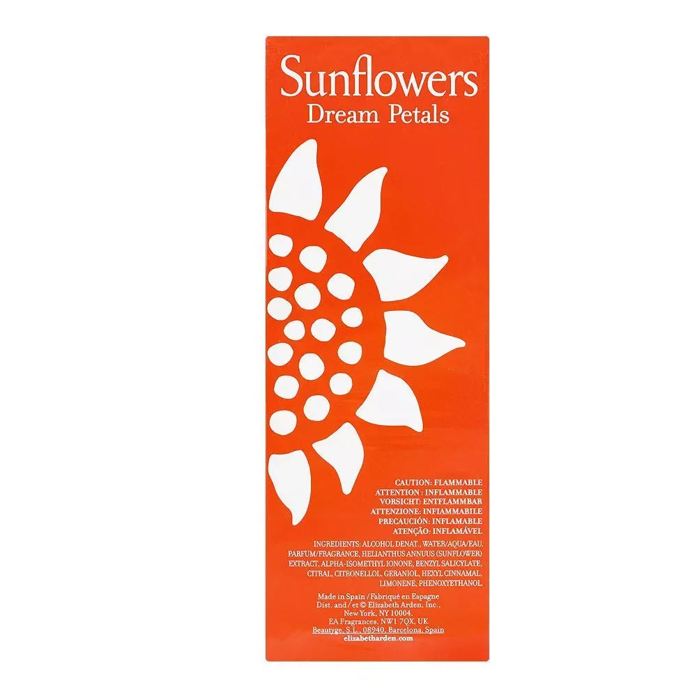 elizabeth arden sunflowers dream petals eau de toilette, for women, 100ml image3