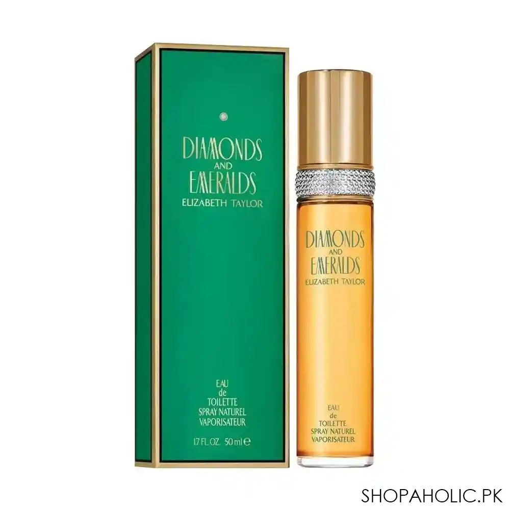 elizabeth taylor diamonds & emeralds eau de toilette, for women, 100ml image2