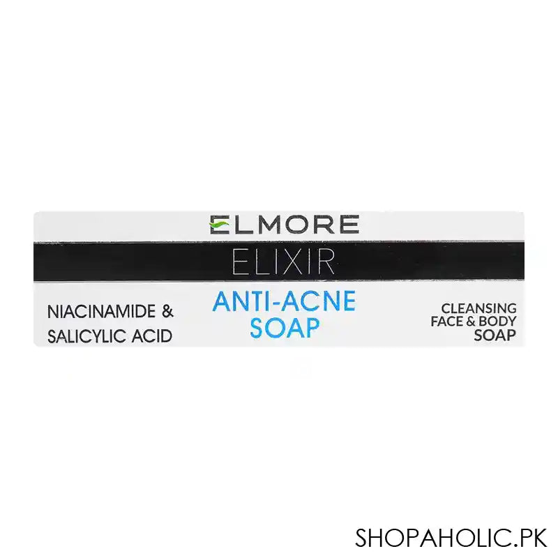 Elmore Elixir Anti-Acne Soap With Niacinamide & Salicylic Acid, 100g - Image 2