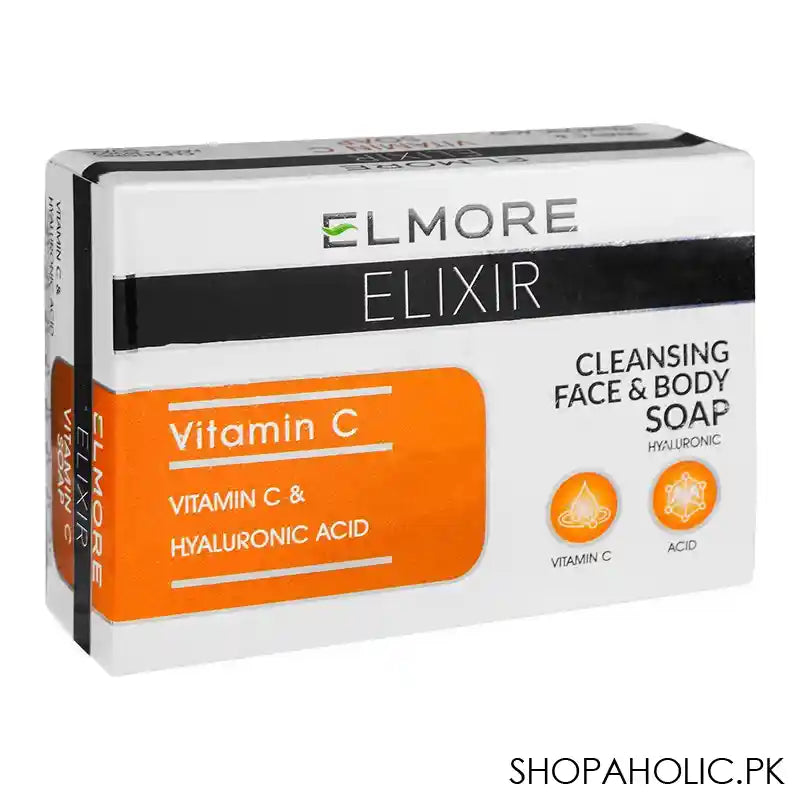 Elmore Elixir Vitamin-C Soap With Vitamin C & Hyaluronic Acid, 100g - Main Image