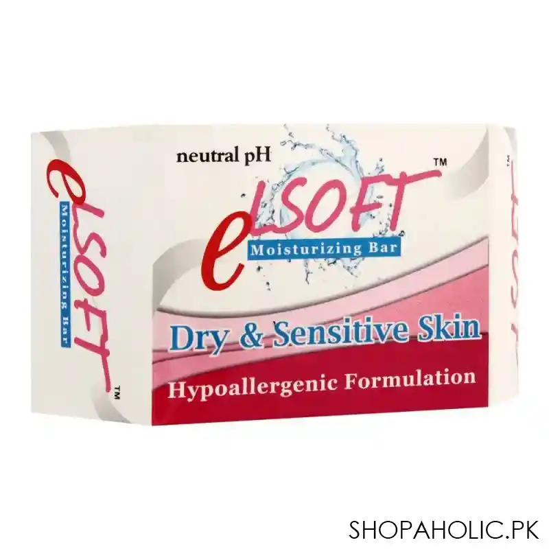 elsoft neutral ph moisturizing soap bar, for dry & sensitive skin main image