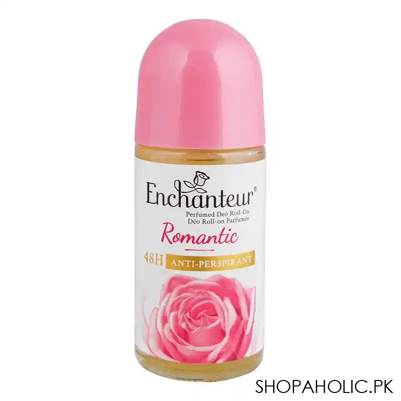 Enchanteur Romantic Anti-Perspirant Deodorant Roll-On For Women, 48 Hours Long Odor Protection, 50ml - Main Image