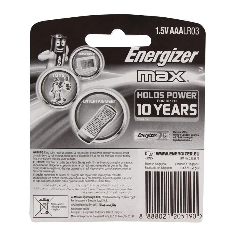 energizer aaa max batteries 4 pack bp 4 image2