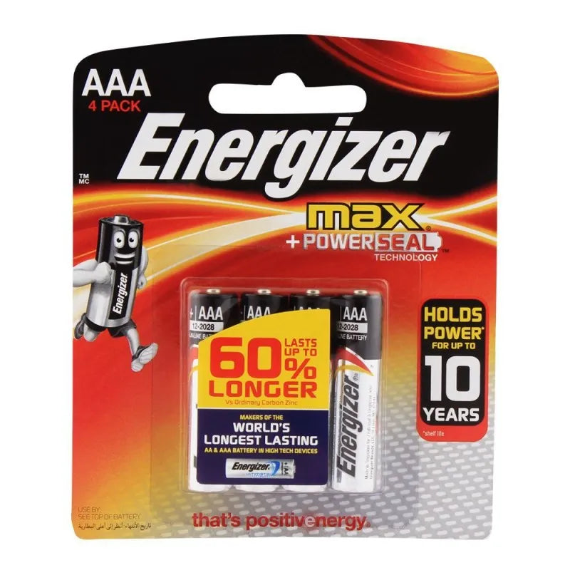 energizer aaa max batteries 4 pack bp 4 main image