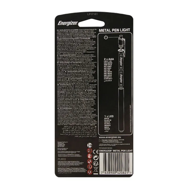 energizer led metal pen light, aaa 2, plm22 image2