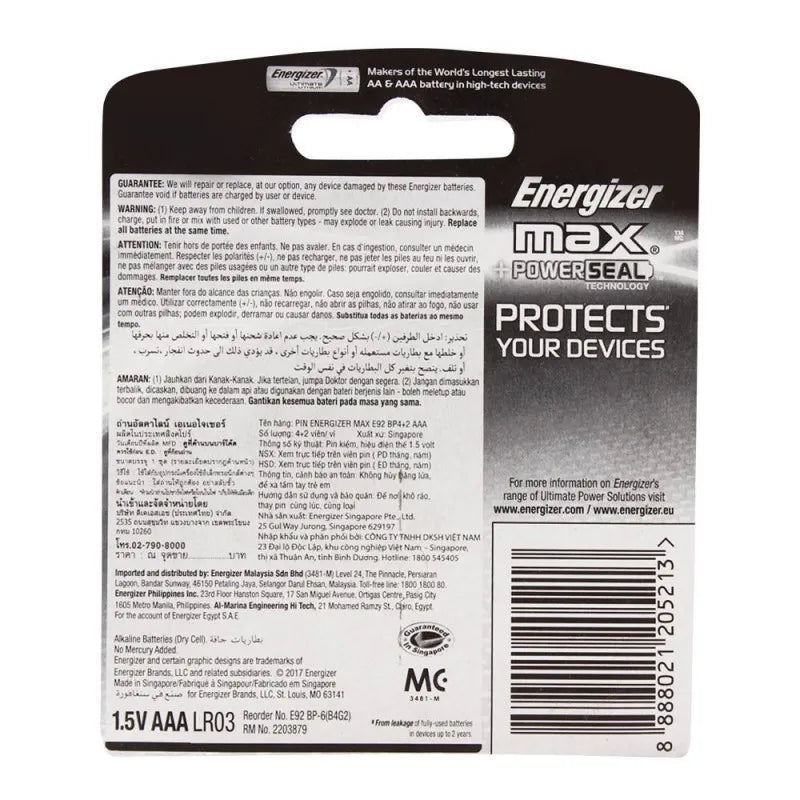 energizer max aaa batteries 4 pack bp 6 image2