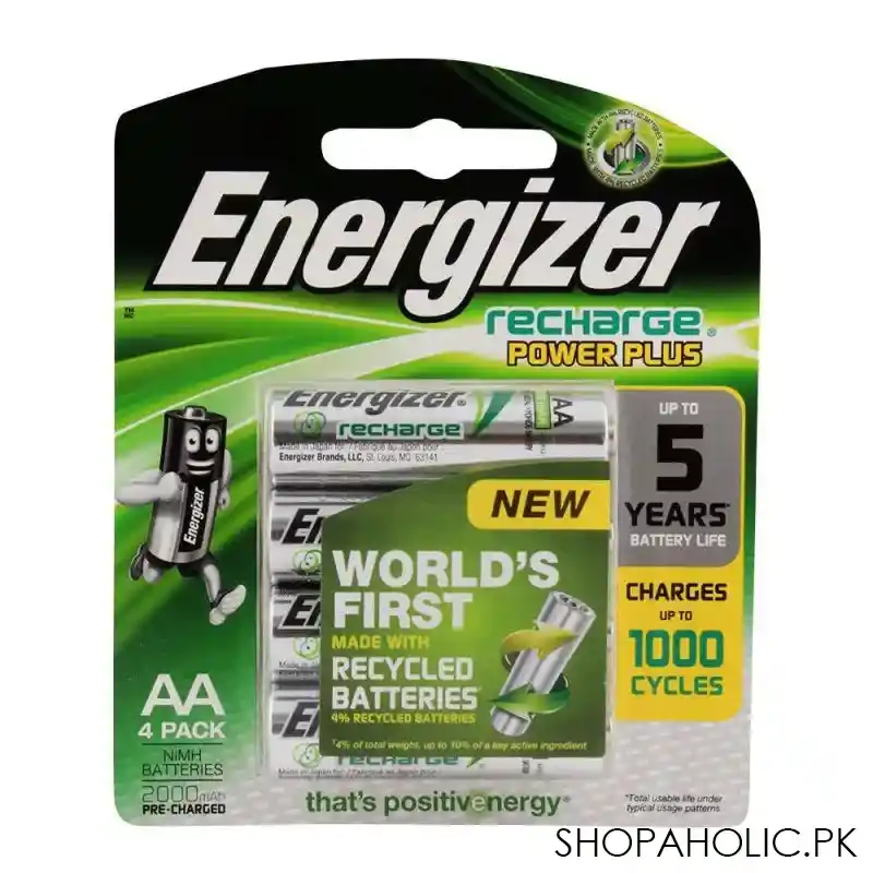 energizer rechargeable aa batteries 4 pack 2000mah main image