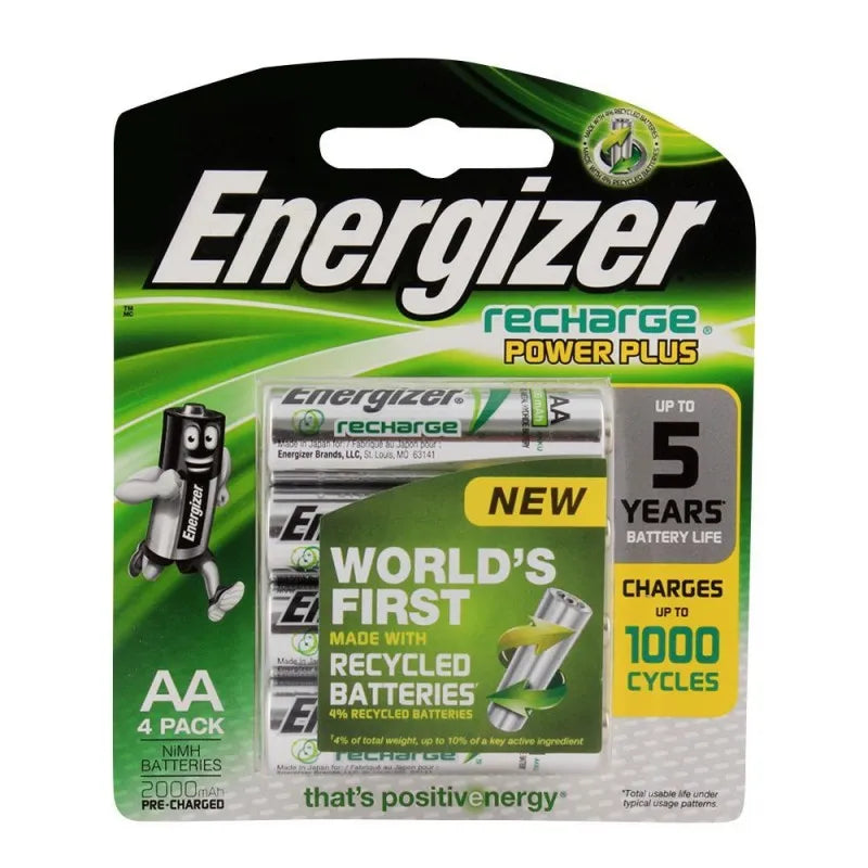 energizer rechargeable aa batteries 4 pack 2000mah main image