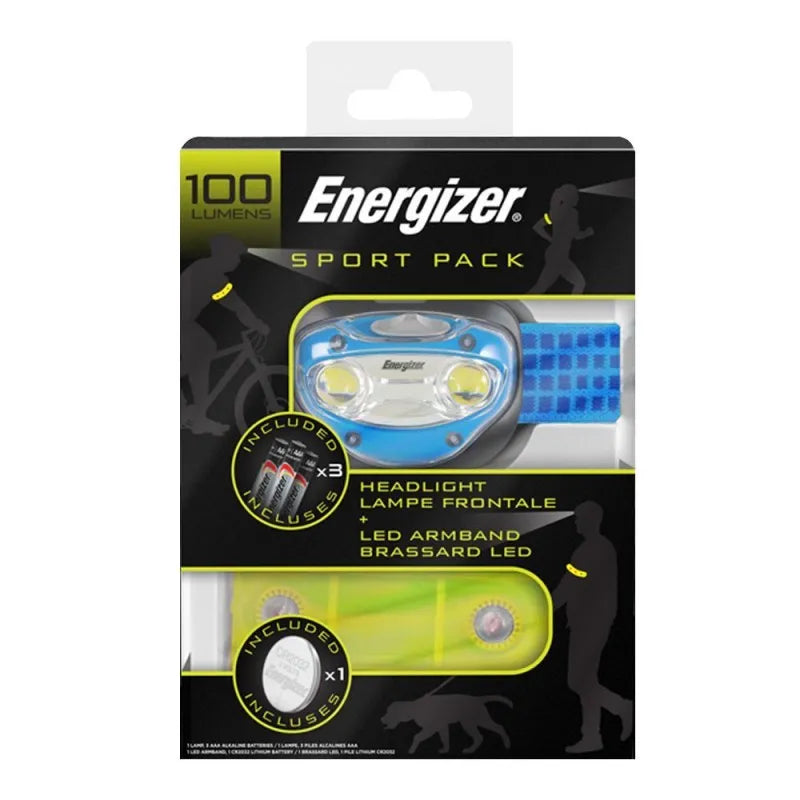 energizer sport pack headlight + led armband, 100 lumens, spgp1 image2