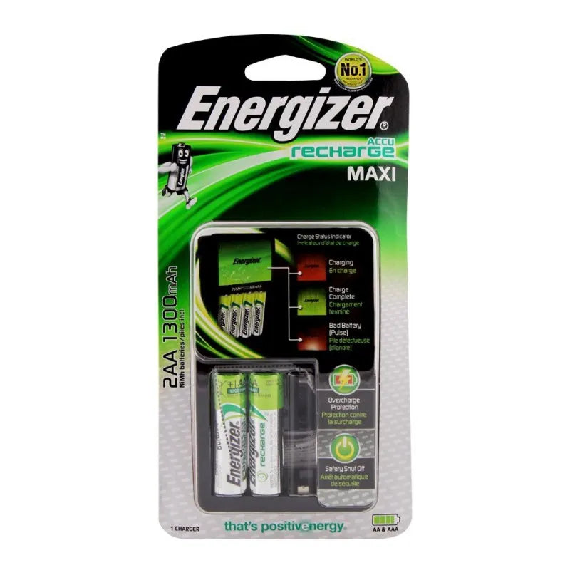 energizer value charger 2xaa batteries main image