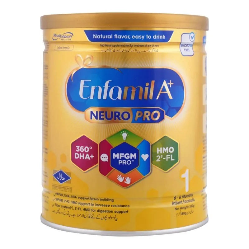 enfamil a+ stage 1 infant formula, 0 6 months, 380g main image