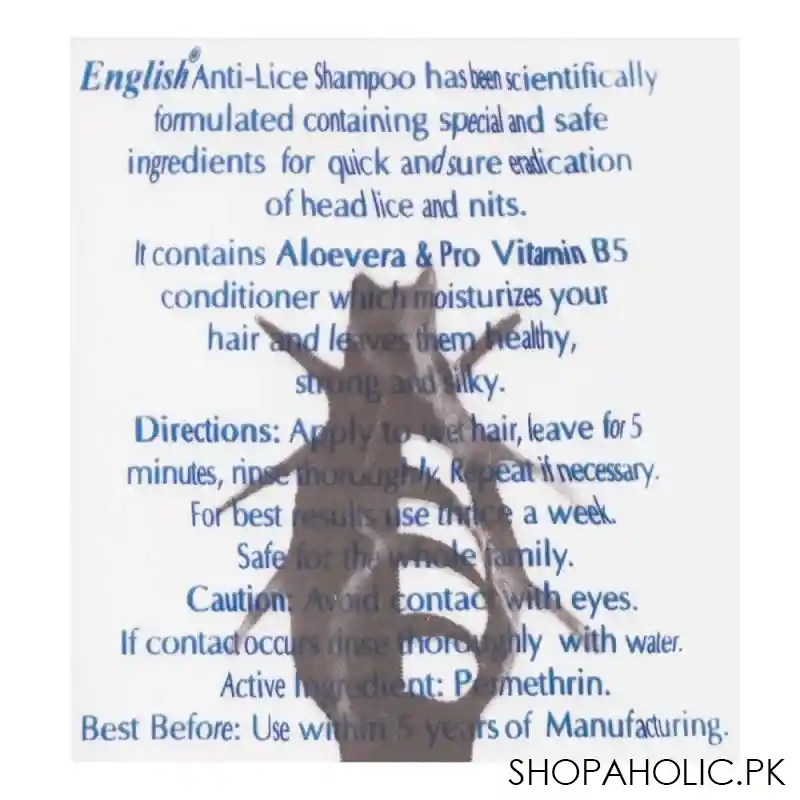 english anti lice shampoo pro v conditioner, large image3