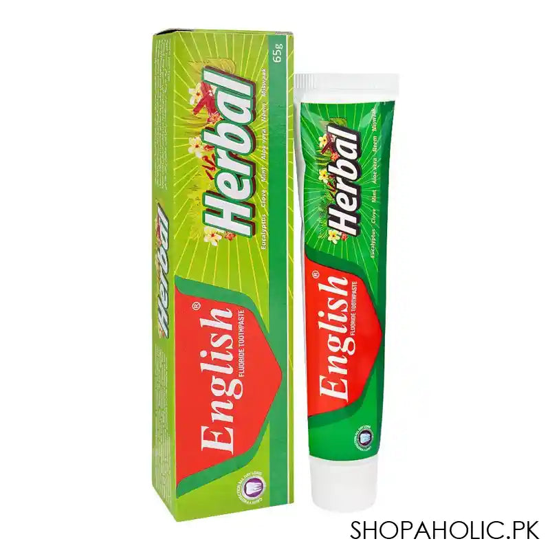 English Herbal Fluoride Toothpaste, 65g - Main Image