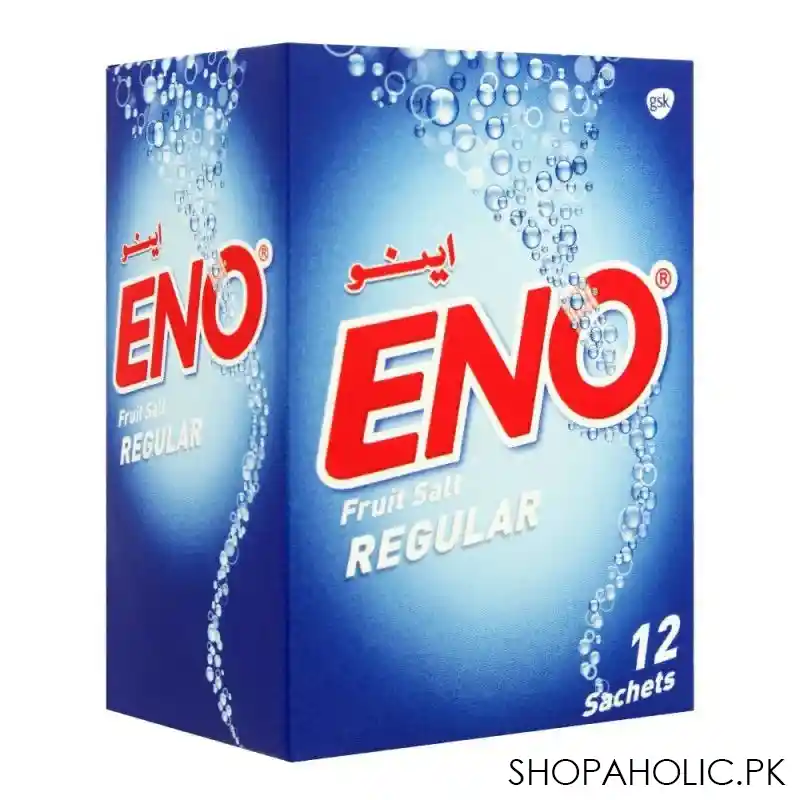 eno fruit salt, regular sachet, 12x5g main image