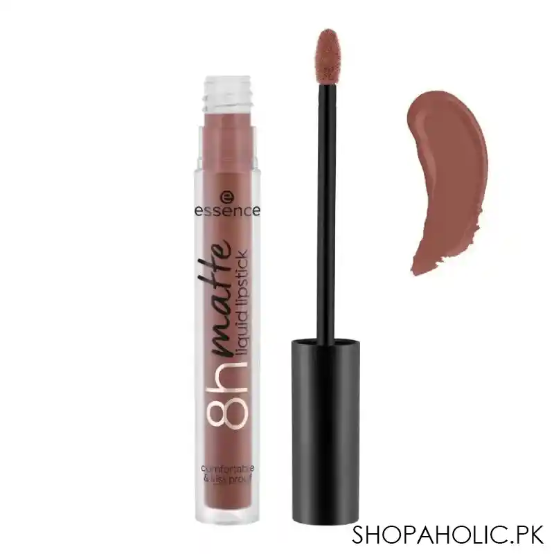 essence 8h matte liquid lipstick, 10, deep rust main image