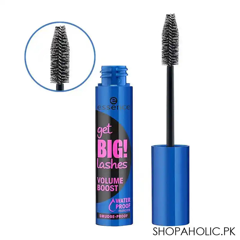 Essence Get Big Lashes Volume Boost Waterproof Mascara, Black - Main Image