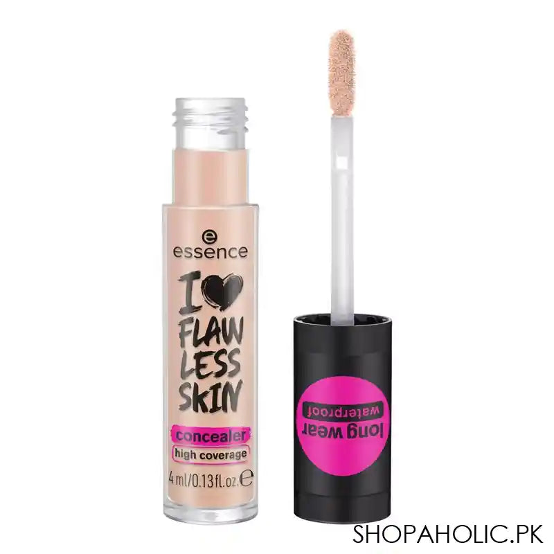 Essence I Love Flawless Skin Long Wear Concealer, Long Wear, Waterproof, High Coverage, 4ml, 30 Light Beige - Main Image