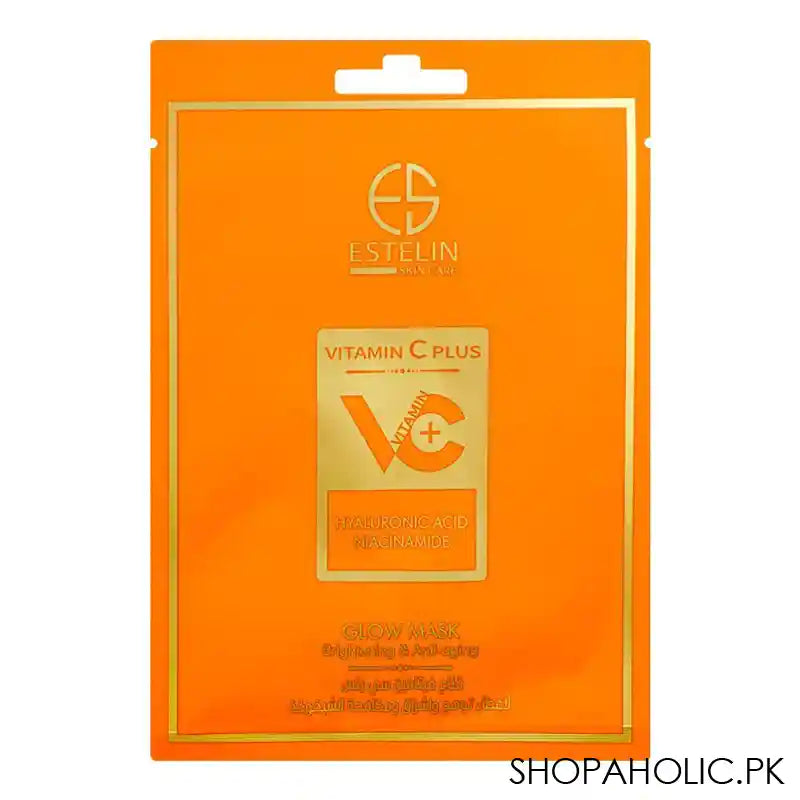 Estelin Vitamin C Plus Hyaluronic Acid And Niacinamide Glow Mask, 25g - Main Image