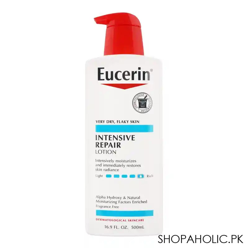 Eucerin Intensive Repair Lotion, Very Dry Flaky Skin, Fragrance Free, 500ml - Main Image