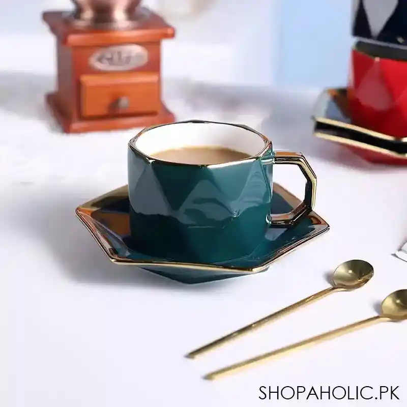 european light luxury ceramic cup with saucer main image