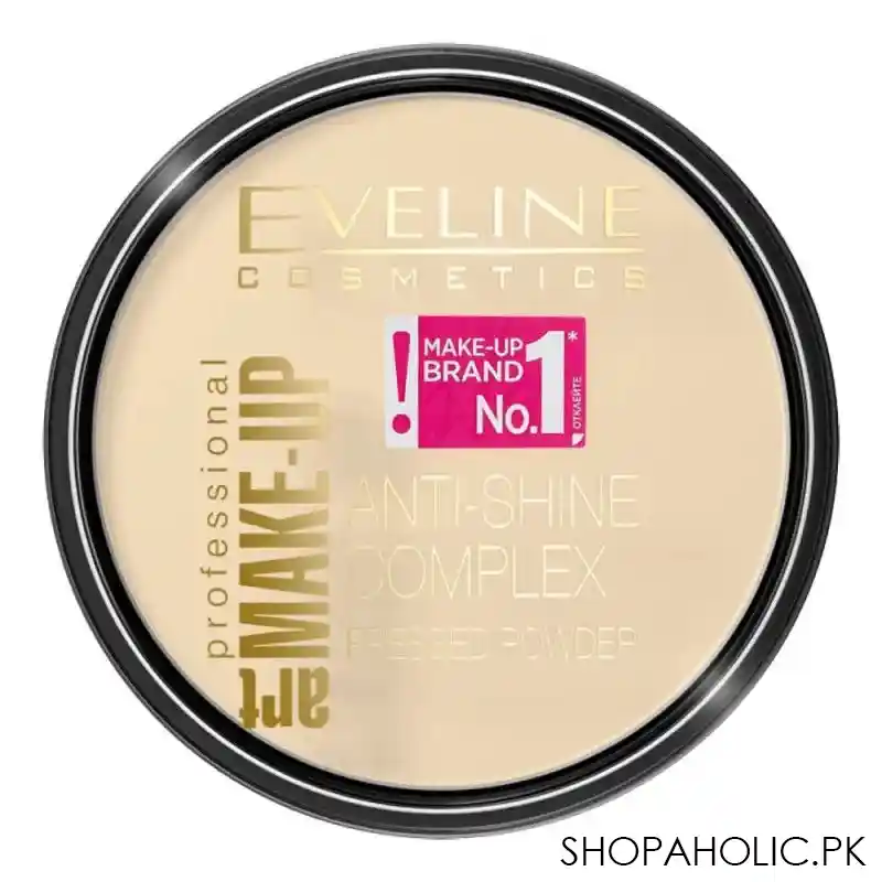 eveline anti shine complex pressed powder, 30 ivory, 14g main image