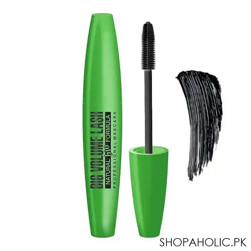 eveline big volume lash natural bio formula mascara, deep black main image