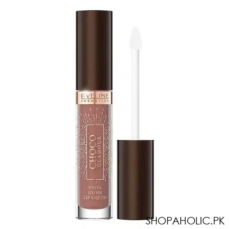 Eveline Choco Glamour Vinyl Gloss Lip Liquid, 01 Ruby - Main Image