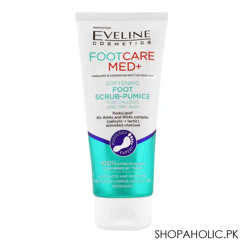 Eveline Foot Care Med+ Softening Foot Scrub Pumice, For Callous & Dry Skin, 100ml - Main Image