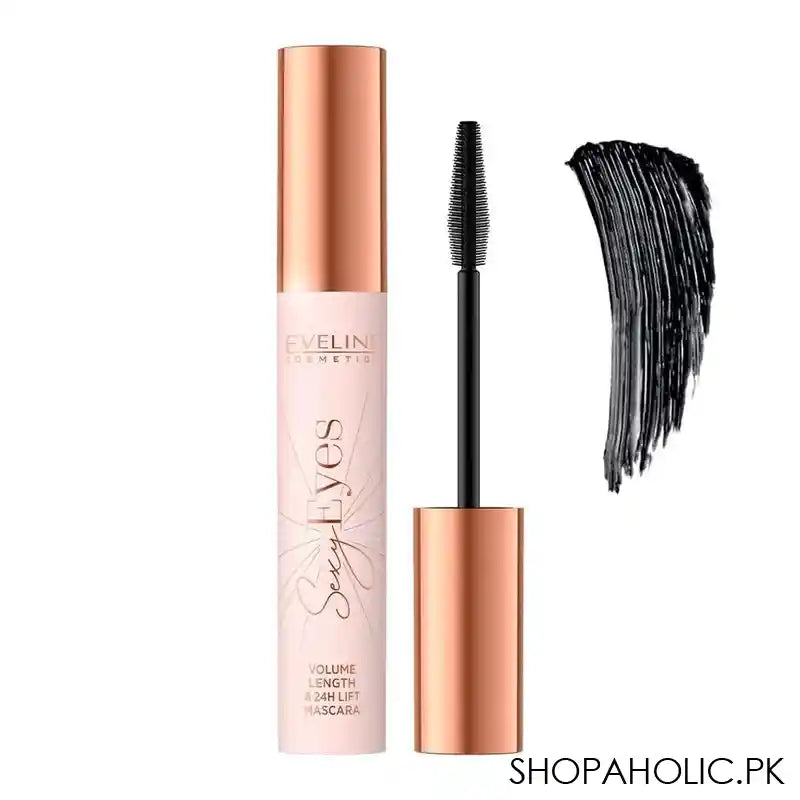 Eveline Sexy Eyes Volume Length & 24H Lift Mascara, Extra Black, 7ml - Main Image