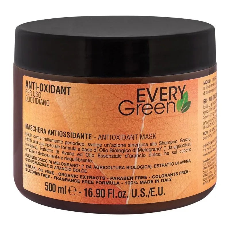 every green anti oxidant hair mask, paraben & fragrance free, 500ml main image