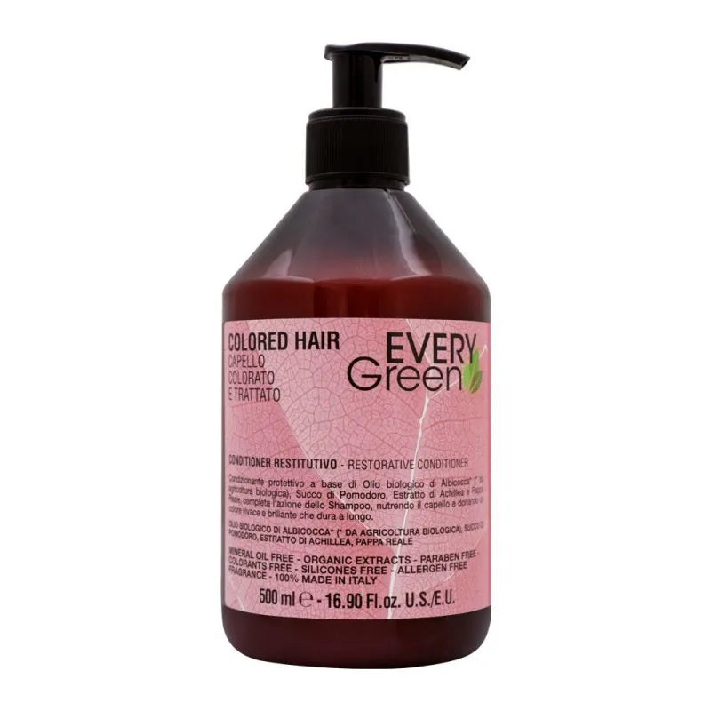 every green colored hair restorative conditioner, paraben free, 500ml main image