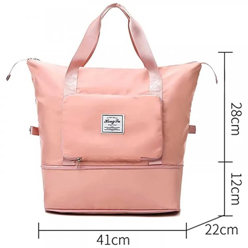 extra large capacity folding travel waterproof luggage bag image7