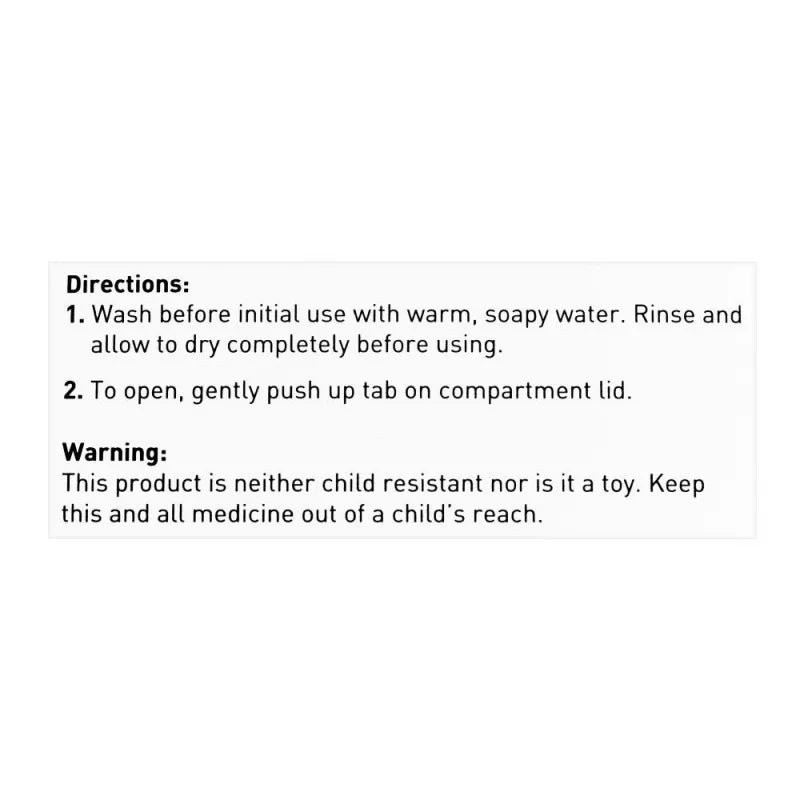 ezy dose 1 pill planner, weekly & portable, 67009 image3