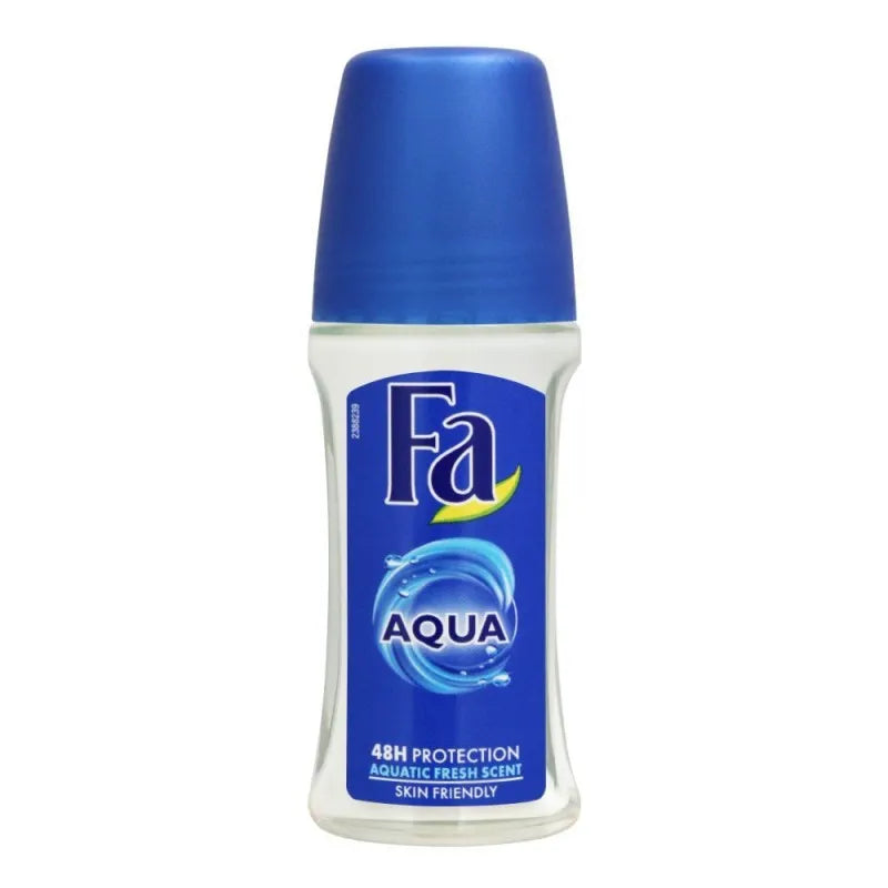 fa 48h protection aqua aquatic fresh scent roll on deodorant, for women, 50ml main image