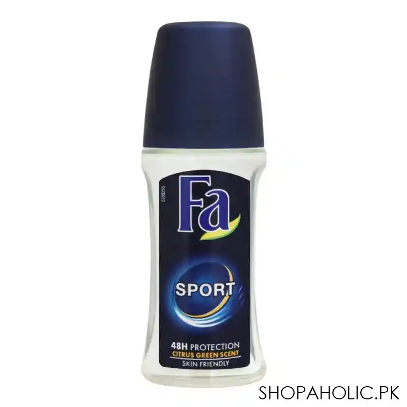 fa 48h protection sport citrus green scent roll on deodorant, for women, 50ml main image