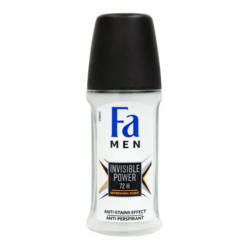 fa men 72h invisible power refreshing scent roll on deodorant, for men, 50ml main image