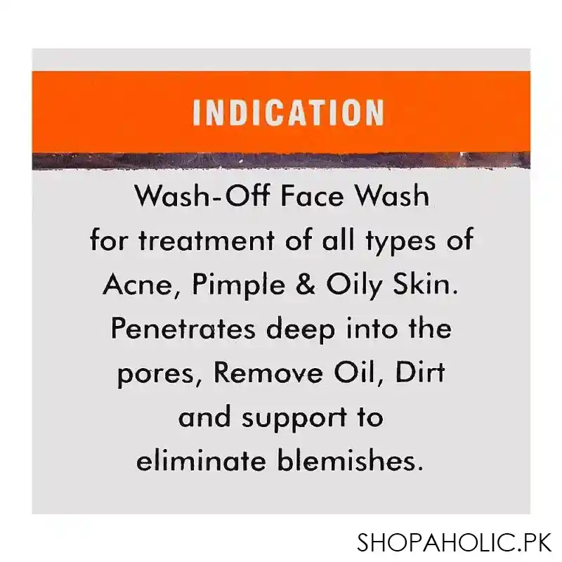 faab pharma wash off oil free acne wash, 120ml image4