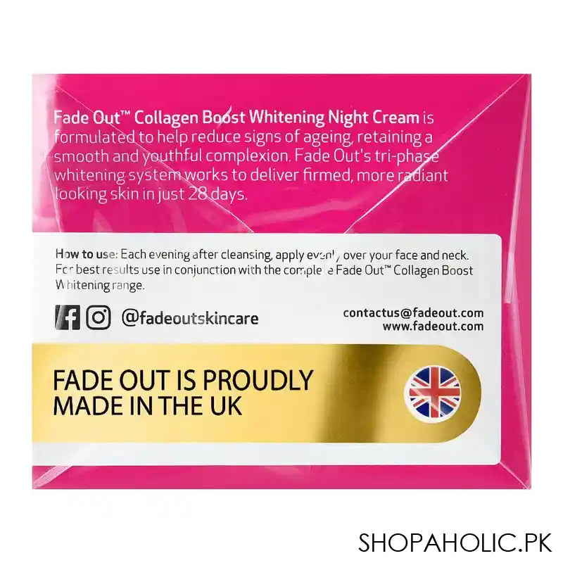 Fade Out Collagen Boost Whitening Night Cream, 50ml - Image 2