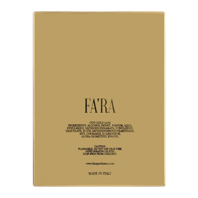 fa'ra oud gold eau de parfum, fragrance for men, 100ml image2